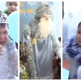 Аяз Атаны көрген балалар жылап жіберді (ВИДЕО)