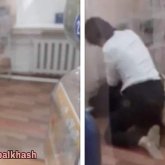 «Қазпошта» кеңсесінде екі қыз апыр-топыр төбелесе кетті (ВИДЕО)