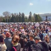 Қырғыздар тағы алаңға жиналды