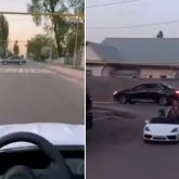 «Недеген жауапсыздық»: қалада ойыншық машинамен жүрген ер адамның ВИДЕОсы пайда болды