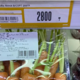 Алматыда 200 грамм сәбіз 2 800 теңге тұрады