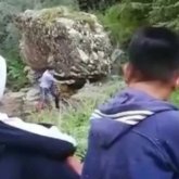 Алматы облысында жас жігітті тас басып қалды