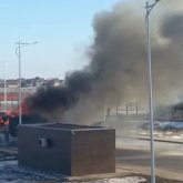 Қызылордада жанып жатқан автобустан 16 жолаушы өздігінен шыққан