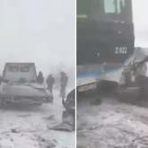 Қосшы маңында бірнеше көлік қақтығысып қалды