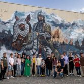 Алматыда Қасым ханның алып суреті салынды – видео