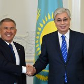 Тоқаев Татарстан Президенті Рустам Миннихановпен кездесті