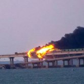 Ресейдегі Қырым көпірінде жарылыс болды: Аймақта көлік қозғалысына шектеу қойылды