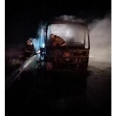 Ақтау-Жетібай тасжолында жолаушылар тасымалдайтын автобус өртенді