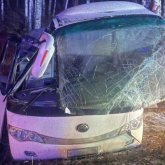 Перевернулся автобус с пассажирами сообщением «Костанай-Екатеринбург»