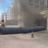 Астанада тұрғын үй автотұрағынан өрт шығып, көлік өртенді (ВИДЕО)