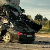 Астанада көлік LRT бағанына соғылып, жүргізуші мерт болды