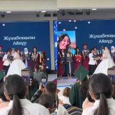 «Дипломмен тұрмысқа». Желіде той көйлегімен диплом алған түлектің видеосы тарады (ВИДЕО)