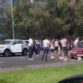 Алматыдағы Әл-Фараби даңғылында ірі жол апаты болды