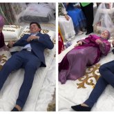 Абай Бегей құдалықта әйелімен бірге төсекте аунап, жұрттың сынына қалды (ВИДЕО)