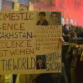 Италияда қазақстандық әйел Бишімбаевқа қарсы митингке шықты