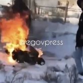 Атырау облысында ер адам отбасылық жанжалдан кейін өзін өртеп жіберді (ВИДЕО)