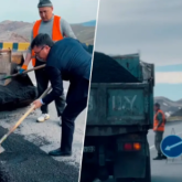 «Не мынау?»: Кегенде әкім орынбасары жол салушылардың жұмысына шүйлікті