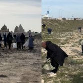 Маңғыстауда «Қошқар ата» қорымы аумағында сенбілік өтті