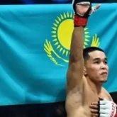 Қазақстандық спортшы UFC-де жеңіске жетті (ВИДЕО)