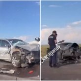 Екі адам қаза тауып, 10 адам зардап шекті: Қарағанды облысында жантүршігерлік жол апаты болды (ВИДЕО)