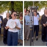 «Қызымды үйде қалдырдым»: Жуырда босанған Баян Алагөзова түсірілім алаңында жүр (ВИДЕО)