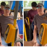 «Көзіңді аш, шошқа»: Алматыда автобуста жүкті әйелге орын бермей, балағаттаған шетелдік жұрттың ашуын туғызды (ВИДЕО)