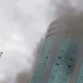 Астанада «Дипломат» қонақүйінің жанында орналасқан мейрамхана өртенді (ВИДЕО)