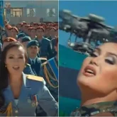 Қорғаныс министрінің әйелі әскери техника мен сарбаздарды жинап, бейнебаян түсірген (ВИДЕО)