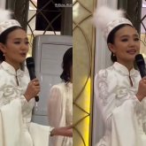 «Шекесі торсықтай ұл туып берейік»: Танымал тележүргізуші өз тойында тост айтты (ВИДЕО)