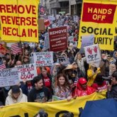 АҚШ-та Трамп пен Маскқа қарсы жаппай митинг өтіп жатыр