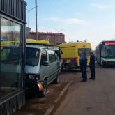 Қосшыда балалар мінген автобус апатқа ұшырады