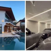 Екі Range Rover мен Rolls-Royce: Әнші Бүркіттің зәулім үйі ел назарын аударды (ВИДЕО)