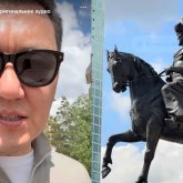 Астанада Кенесары ханның ескерткіші қайта орнатылды (ВИДЕО)