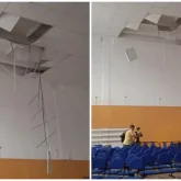 Петропавлда түлектерге аттестат тапсыру кезінде мектептің төбесі опырылып түсті