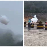 «Сирек кездесетін құбылыс»: Индонезияда жерге бұлт құлап түсті (ВИДЕО)