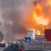 Римде жанармай құю бекетінде жойқын жарылыс болды: 45 адам зардап шекті, екеуінің жағдайы ауыр (ВИДЕО)