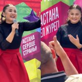 «100 әні бардай қандай ән дейді»: Тұрсынбектің әйелі концертте ән айтамын деп сынға қалды (ВИДЕО)