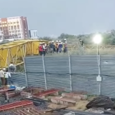 Астанада құрылыс алаңында кран аударылып, жұмысшы қаза тапты (ВИДЕО)