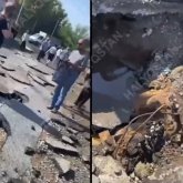 Екібастұзда құбыр жарылып, сегіз көлік зақымданды (ВИДЕО)