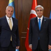 Мемлекет басшысы S Sistem Lojistik компаниясының басқарма төрағасы Хусейн Барлинді қабылдады