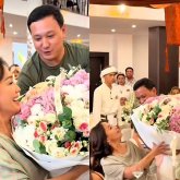 «Жұмабек Жанықұлов сияқты жігіт»: Ләйлә Сұлтанқызы бейтаныс адамнан гүл алды (ВИДЕО)