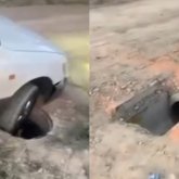 «Көліктер құдыққа құлап жатыр, балалар ше?»: Тұрғындар әкімдік жұмысына наразы (ВИДЕО)