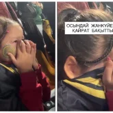 «Қайраттың» жеңілісіне жылап қалған Ғаділбек Жанайдың қызы елді елжіретті (ВИДЕО)