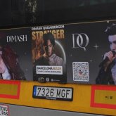 Барселонада Димаш Құдайбергеннің суреті бейнеленген автобустар жолға шықты