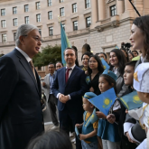 АҚШ-та Қасым-Жомарт Тоқаевты қазақ студенттері қарсы алды