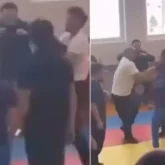 Ақмолада жарыс кезінде екі бапкер жасөспірімдердің көзінше төбелескен