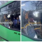 Алматыда жолаушы автобус жүргізушісініе шабуыл жасады