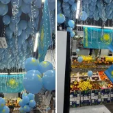 Тәуелсіздік күніне орай безендірілген дүкен елді таңқалдырды (ВИДЕО)