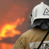 Қосшы қаласында жолаушылар автобусы өртеніп кетті