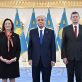 Тоқаев АҚШ пен Болгария елшілерінен сенім грамоталарын қабылдады